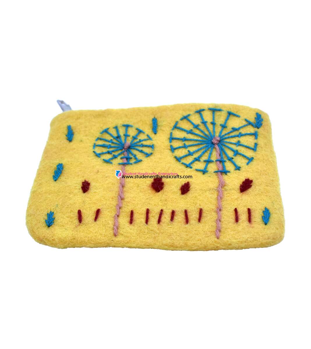 Yellow Felted Purse